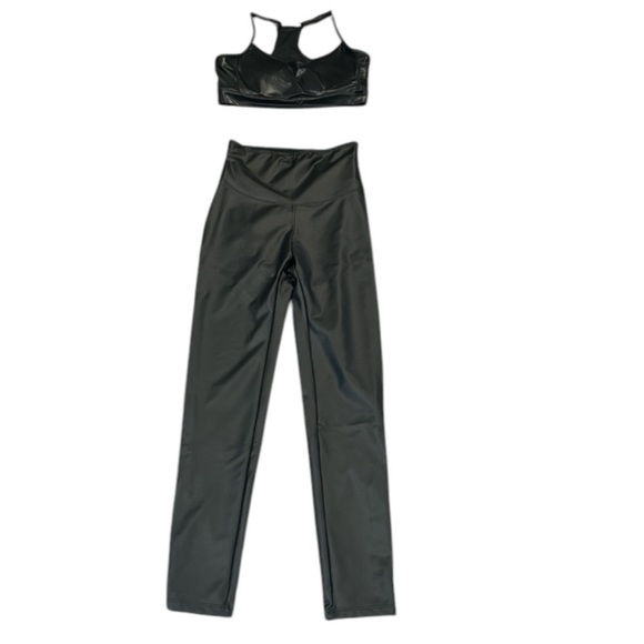 Dkny Pants - Authentic DKNY black bralet sz M with matching Yummie black leggings as S